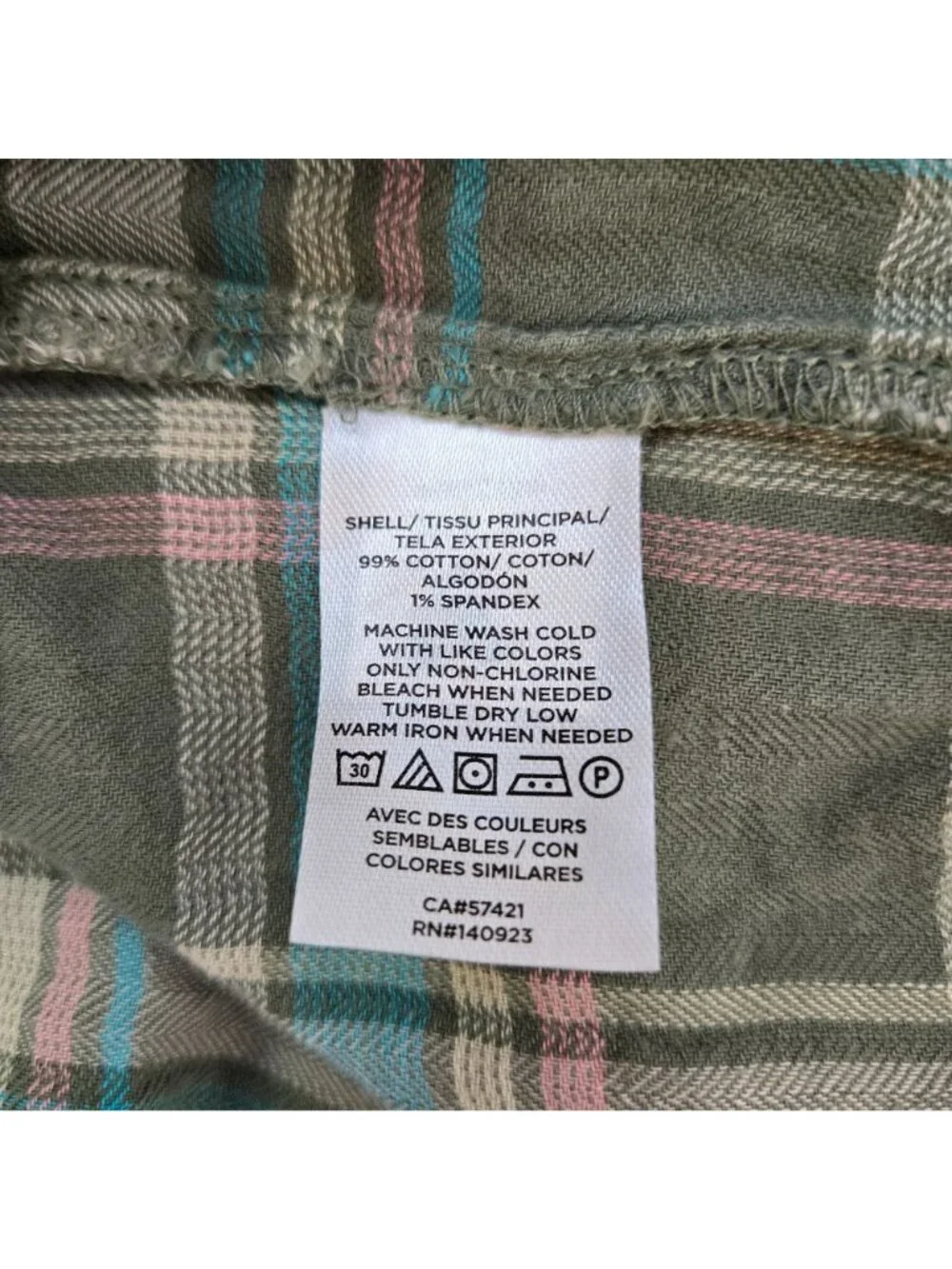 Loft Lightweight Plaid Popover Peasant Top Size Small Petite